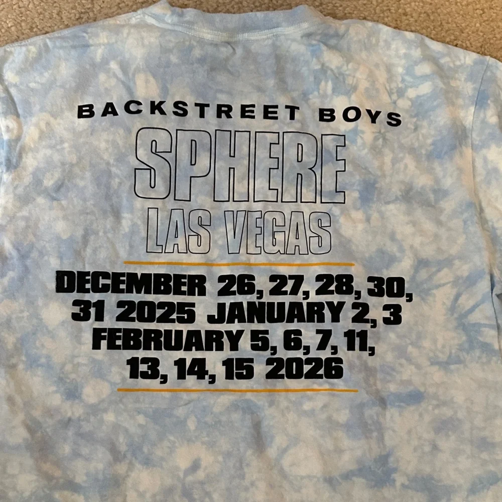 NEW Backstreet Boy’s Tie Dyed T-Shirt from Into the Millennium Sphere Winter L - Picture 9 of 14